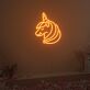 Einhornkopf LED-Neonschild für Kinderzimmer Party