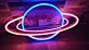 Planet mit Ring LED-Neonschild Wohnzimmer Kinderzimmer