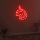 Einhornkopf LED-Neonschild für Kinderzimmer Party