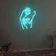 Gesicht mit Händen und Lippen LED-Neonschild für Wohnzimmer Studio
