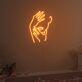 Gesicht mit Händen und Lippen LED-Neonschild für Wohnzimmer Studio