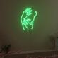Gesicht mit Händen und Lippen LED-Neonschild für Wohnzimmer Studio