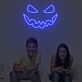 Halloween Kürbisgesicht LED-Neonschild für Wohnzimmer Gaming
