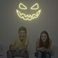 Halloween Kürbisgesicht LED-Neonschild für Wohnzimmer Gaming