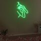 Umriss einer Frau mit erhobenen Armen LED-Neonschild Wohnzimmer Studio