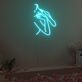 Umriss einer Frau mit erhobenen Armen LED-Neonschild Wohnzimmer Studio