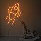 Rakete LED-Neonschild für Kinderzimmer oder Spielzimmer