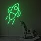 Rakete LED-Neonschild für Kinderzimmer oder Spielzimmer