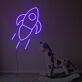 Rakete LED-Neonschild für Kinderzimmer oder Spielzimmer