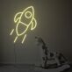 Rakete LED-Neonschild für Kinderzimmer oder Spielzimmer