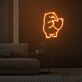 Bär mit Herz LED-Neonschild für Wohnzimmer Schlafzimmer