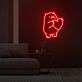 Bär mit Herz LED-Neonschild für Wohnzimmer Schlafzimmer