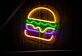 Hamburger LED-Neonschild für Restaurant Küche