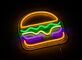Hamburger LED-Neonschild für Restaurant Küche