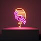Flamingo LED-Neonschild für Restaurant und Bar