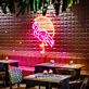 Flamingo LED-Neonschild für Restaurant und Bar