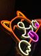 Neon Katze mit Pfoten LED Neonschild Wanddekoration