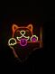 Hund mit Zunge und Pfoten LED-Neonschild Wanddekoration