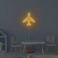 Flugzeug Silhouette LED Neonschild als moderne Wanddekoration für Kinderzimmer Wohnzimmer und stilvolle Interieurs
