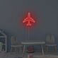 Flugzeug Silhouette LED Neonschild als moderne Wanddekoration für Kinderzimmer Wohnzimmer und stilvolle Interieurs