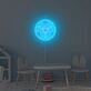Geometrisches Symbol LED Neonschild als moderne Wanddekoration für Schlafzimmer Studio und stilvolle Interieurs