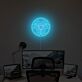Geometrisches Symbol LED Neonschild als moderne Wanddekoration für Schlafzimmer Studio und stilvolle Interieurs