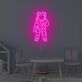 Astronaut Silhouette LED Neonschild als moderne Wanddekoration für Kinderzimmer Jugendzimmer Gaming Zimmer und stilvolle Interieurs