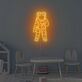 Astronaut Silhouette LED Neonschild als moderne Wanddekoration für Kinderzimmer Jugendzimmer Gaming Zimmer und stilvolle Interieurs
