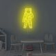 Astronaut Silhouette LED Neonschild als moderne Wanddekoration für Kinderzimmer Jugendzimmer Gaming Zimmer und stilvolle Interieurs