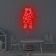Astronaut Silhouette LED Neonschild als moderne Wanddekoration für Kinderzimmer Jugendzimmer Gaming Zimmer und stilvolle Interieurs