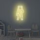 Astronaut Silhouette LED Neonschild als moderne Wanddekoration für Kinderzimmer Jugendzimmer Gaming Zimmer und stilvolle Interieurs
