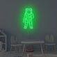 Astronaut Silhouette LED Neonschild als moderne Wanddekoration für Kinderzimmer Jugendzimmer Gaming Zimmer und stilvolle Interieurs