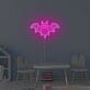 Niedliche Fledermaus LED Neonschild als moderne Wanddekoration für Kinderzimmer Jugendzimmer und stilvolle Interieurs