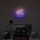 LED Neonschild Filmklappe als moderne leuchtende Wanddekoration für Schlafzimmer oder Wohnzimmer