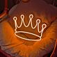 Krone LED-Neonschild Wohnzimmer Kinderzimmer