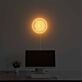 Rundes LED Neonschild mit Dogecoin Symbol für Gaming Zimmer Home Office oder digitale Dekoration