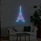 Abstraktes LED Neonschild im Eiffelturm Design für Schlafzimmer Wohnzimmer oder stilvolle Wanddekoration