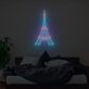 Abstraktes LED Neonschild im Eiffelturm Design für Schlafzimmer Wohnzimmer oder stilvolle Wanddekoration
