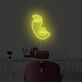 Abstraktes lineares LED Neonschild mit modernem Gesichtsmotiv für Wohnzimmer Schlafzimmer Studio oder stilvolle Wanddekoration