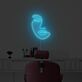 Abstraktes lineares LED Neonschild mit modernem Gesichtsmotiv für Wohnzimmer Schlafzimmer Studio oder stilvolle Wanddekoration