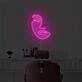 Abstraktes lineares LED Neonschild mit modernem Gesichtsmotiv für Wohnzimmer Schlafzimmer Studio oder stilvolle Wanddekoration
