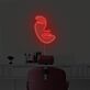 Abstraktes lineares LED Neonschild mit modernem Gesichtsmotiv für Wohnzimmer Schlafzimmer Studio oder stilvolle Wanddekoration