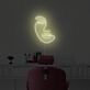 Abstraktes lineares LED Neonschild mit modernem Gesichtsmotiv für Wohnzimmer Schlafzimmer Studio oder stilvolle Wanddekoration