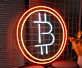 Bitcoin Symbol LED-Neonschild für Büro und Kryptowährung Shop