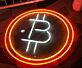 Bitcoin Symbol LED-Neonschild für Büro und Kryptowährung Shop