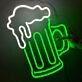 Bierkrug mit Schaum LED-Neonschild für Bar und Kneipe