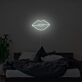 Abstraktes Lippen LED Neonschild moderne Linienkunst stilvolle Wandbeleuchtung für Schlafzimmer Wohnzimmer oder kreatives Interior Design