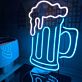 Bierkrug mit Schaum LED-Neonschild für Bar und Kneipe