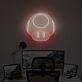 Abstraktes Pilz LED Neonschild Retro Gaming Stil Wandbeleuchtung