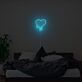 Schmelzendes Herz LED Neonschild mit Tropfeneffekt Moderne Wandbeleuchtung für Schlafzimmer und stilvolle Wohnräume